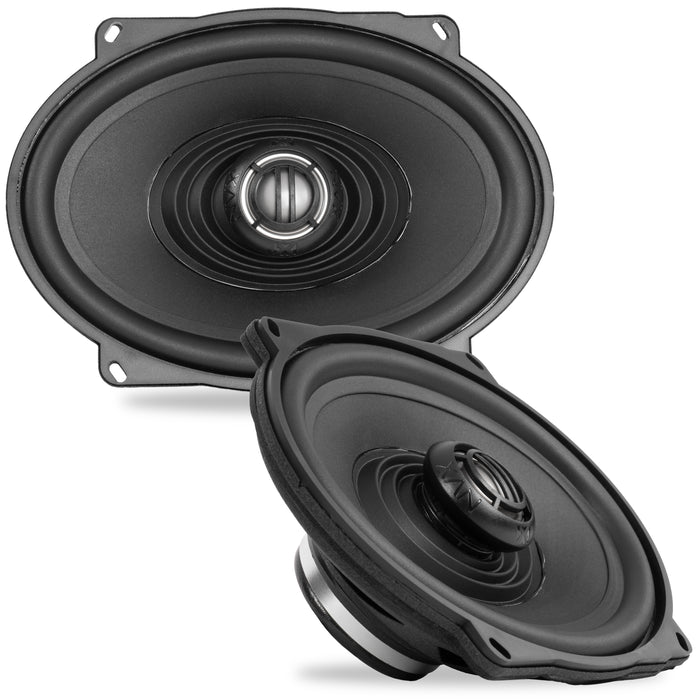 XFHD57L 600W Peak (300W RMS) 5x7" XF-Series 2-Ohm OEM Saddlebag Lid Speakers for Select 1998-up Harley Davidson Motorcycles