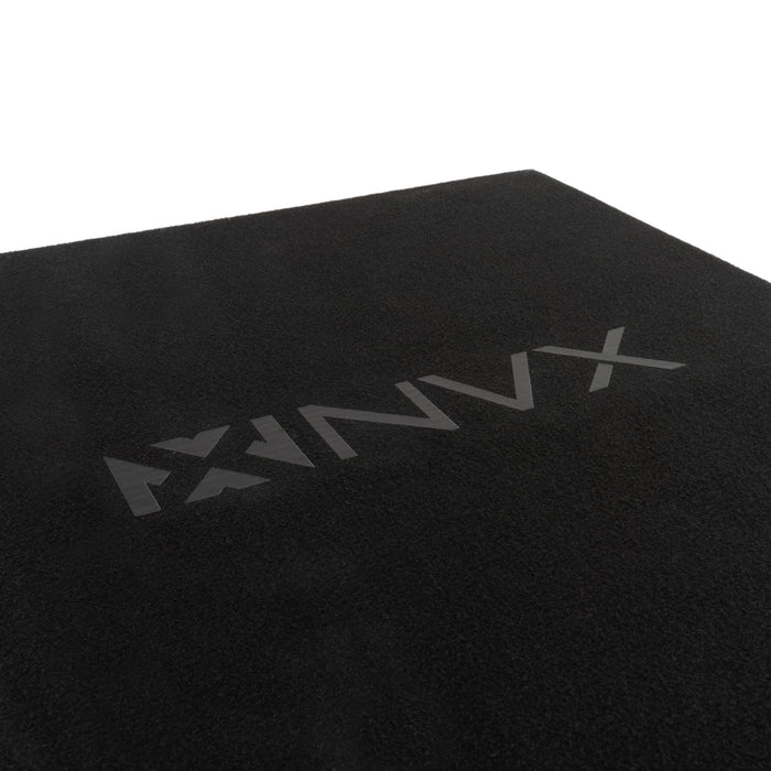 NE151P Single 15" Slot Ported 3/4" MDF Black Carpeted Subwoofer Enclosure – 3.50 Cu. Ft. with Polyfil and NVX Logo