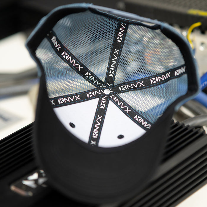 Classic Mesh Trucker Snapback Hat with Square NVX Logo Patch