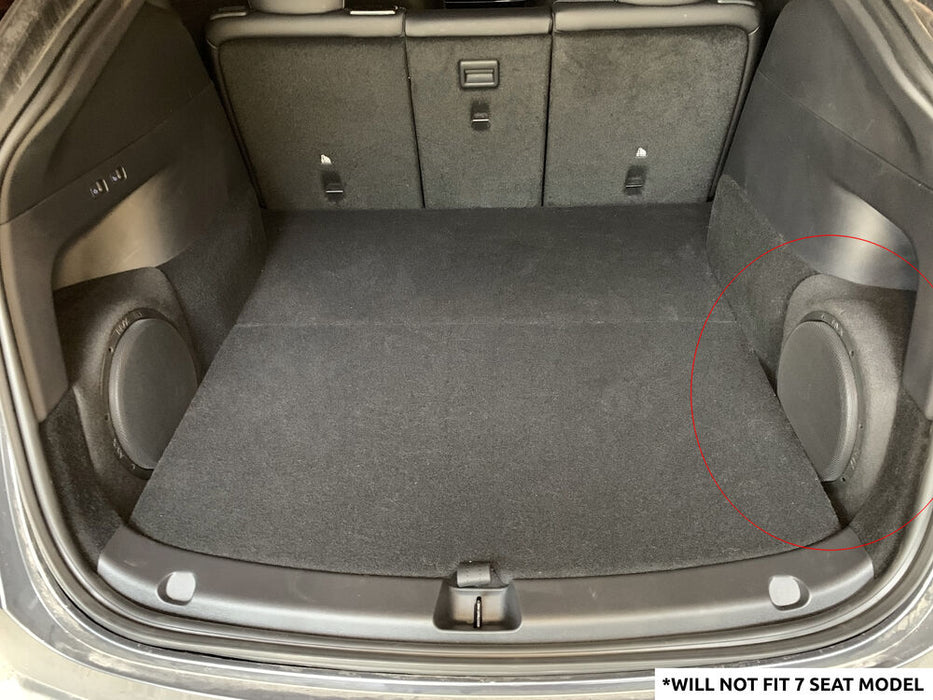 2020-2023 Tesla Model Y - Custom 500W RMS 10" Passenger Side Subwoofer Bass Package | PBK-TSLAY-G1P